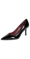 Tory Burch Double T Buckle Pumps 80mm Perfect Black In Perfect Black