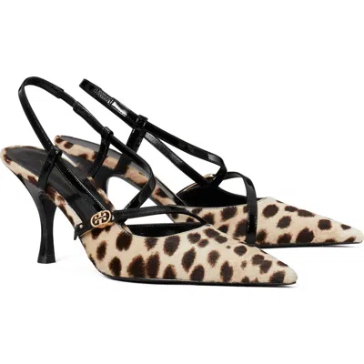 Tory Burch Double T Buckle Strap Pump In Multi