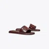 Tory Burch Double T Burch Slide In Brown