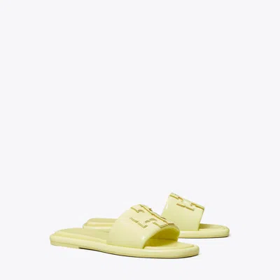 Tory Burch Double T Burch Slide In Frozen Zest