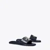 Tory Burch Double T Deco Burch Slide In New Navy