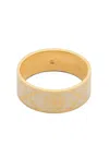 Tory Burch Double T Enamel-detail Ring In Gold