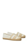 Tory Burch Women's Double T Espadrille Flats In Natural / Candeggiato