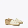 Tory Burch Double T Espadrille In Naturale/naturale/creta