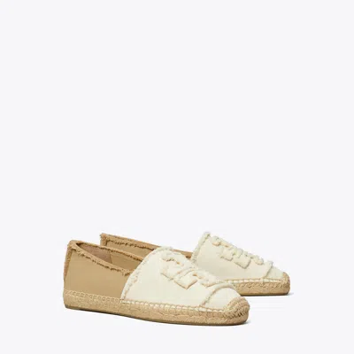 Tory Burch Double T Espadrille In Naturale/naturale/creta