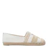 Tory Burch Double T Cotton Espadrilles In Beige