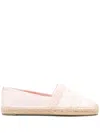 Tory Burch Double T Slip-on Espadrilles In Pink