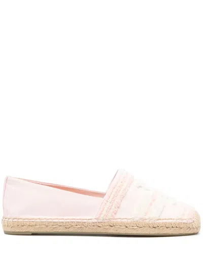 Tory Burch Double T Espadrilles In Pink