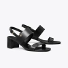 Tory Burch Double T Slingback Sandal In Perfect Black