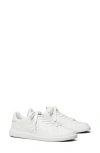 Tory Burch Double T Howell Court Sneaker In White