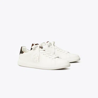 Tory Burch Double T Howell Court Sneaker In White