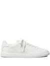 Tory Burch Double T Howell Court Trainers In White