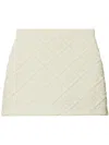 Tory Burch Double T-jacquard Mini Skirt In Neutrals