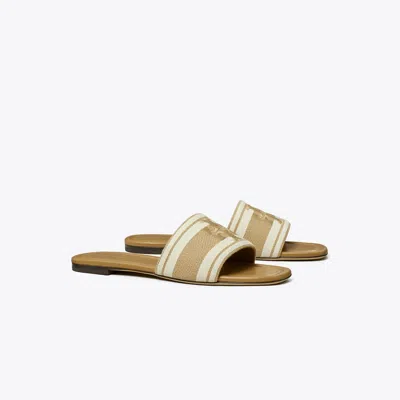 Tory Burch Double T Jacquard Slide In Multi