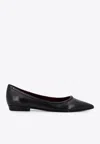 Tory Burch 'ballet Flats With Patent Pointed Toe In Black