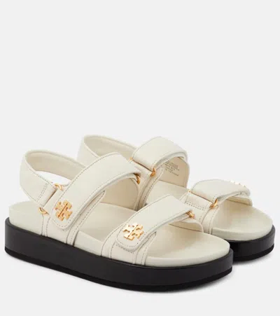 TORY BURCH DOUBLE T LEATHER SANDALS