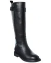 Tory Burch Double T Leather Utility Boot In Black