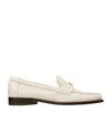 Tory Burch Perry Leather Loafers In White