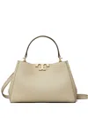 Tory Burch Double-t Logo Satchel In Neutral