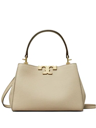 Tory Burch Double-t Logo Satchel In Neutral