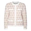 TORY BURCH DOUBLE T-MONOGRAM BUTTONED CARDIGAN