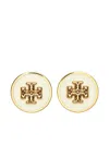 Tory Burch Kira Enamel Circle Stud Earrings In Gold