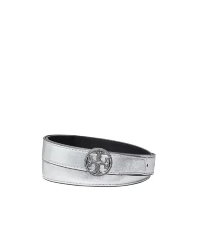 TORY BURCH DOUBLE T MOTIF-EMBELLISHED BUCKLE BELT