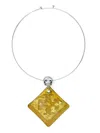Tory Burch Double T Pendant Necklace In 银色