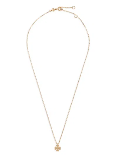 Tory Burch Double T-pendant Necklace In Gold