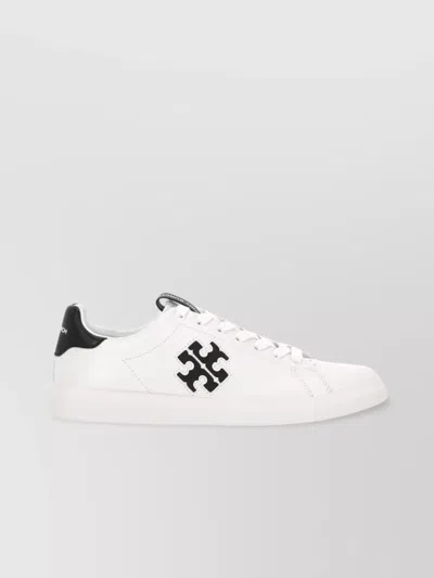 Tory Burch Double T Perforated Court Sneakers