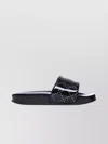 Tory Burch Double T Sliders Embellished Strap