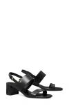 Tory Burch Double T Slingback Sandal In Black