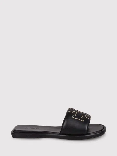TORY BURCH TORY BURCH DOUBLE T SPORT PATCH SLIDES