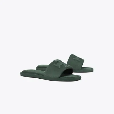 Tory Burch Double T Sport Slide In Green