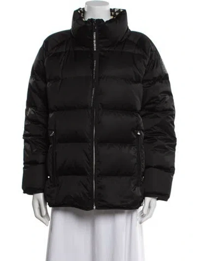 Pre-owned Tory Burch Down Coat In Black