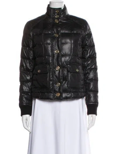 Pre-owned Tory Burch Down Jacket In Black