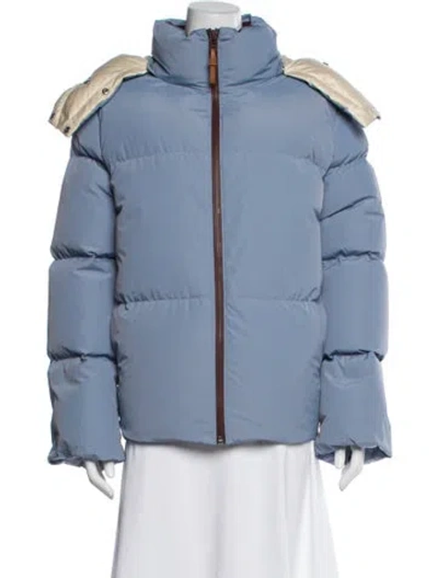 Pre-owned Tory Burch Down Jacket In Blue