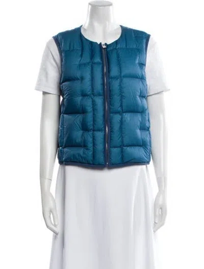Pre-owned Tory Burch Down Jacket In Blue