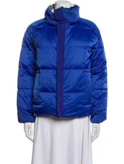 Pre-owned Tory Burch Down Jacket In Blue