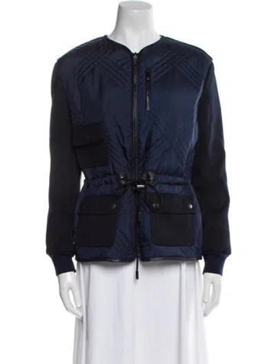 Pre-owned Tory Burch Down Jacket In Blue