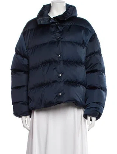 Pre-owned Tory Burch Down Jacket In Blue