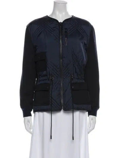 Pre-owned Tory Burch Down Jacket In Blue