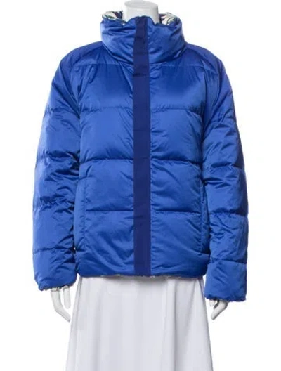 Pre-owned Tory Burch Down Jacket In Blue