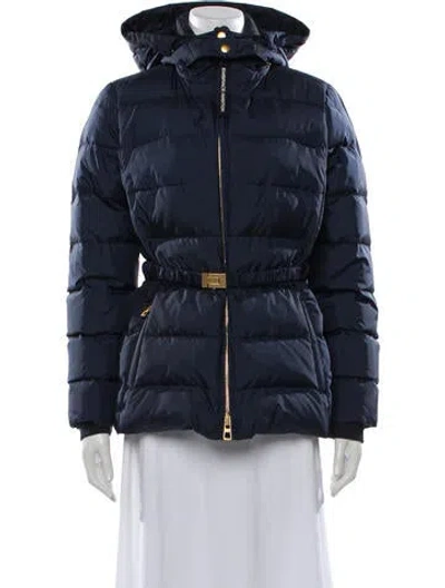 Pre-owned Tory Burch Down Jacket In Blue
