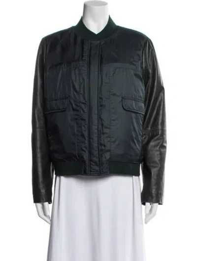Pre-owned Tory Burch Down Jacket In Green