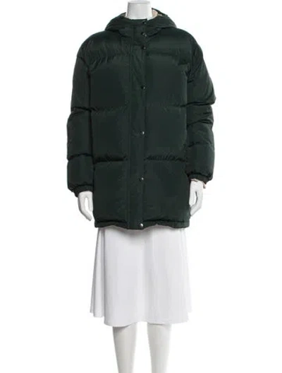 Pre-owned Tory Burch Down Jacket In Green