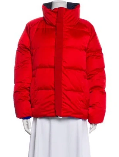 Pre-owned Tory Burch Down Jacket In Red