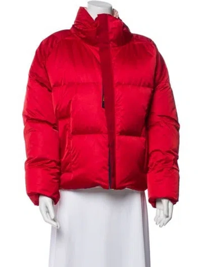 Pre-owned Tory Burch Down Jacket In Red