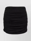 Tory Burch Ruched Viscose Miniskirt