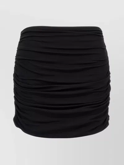 TORY BURCH DRAPED HIGH-WAISTED SKIRT RUCHED DETAILING STRETCH FABRIC